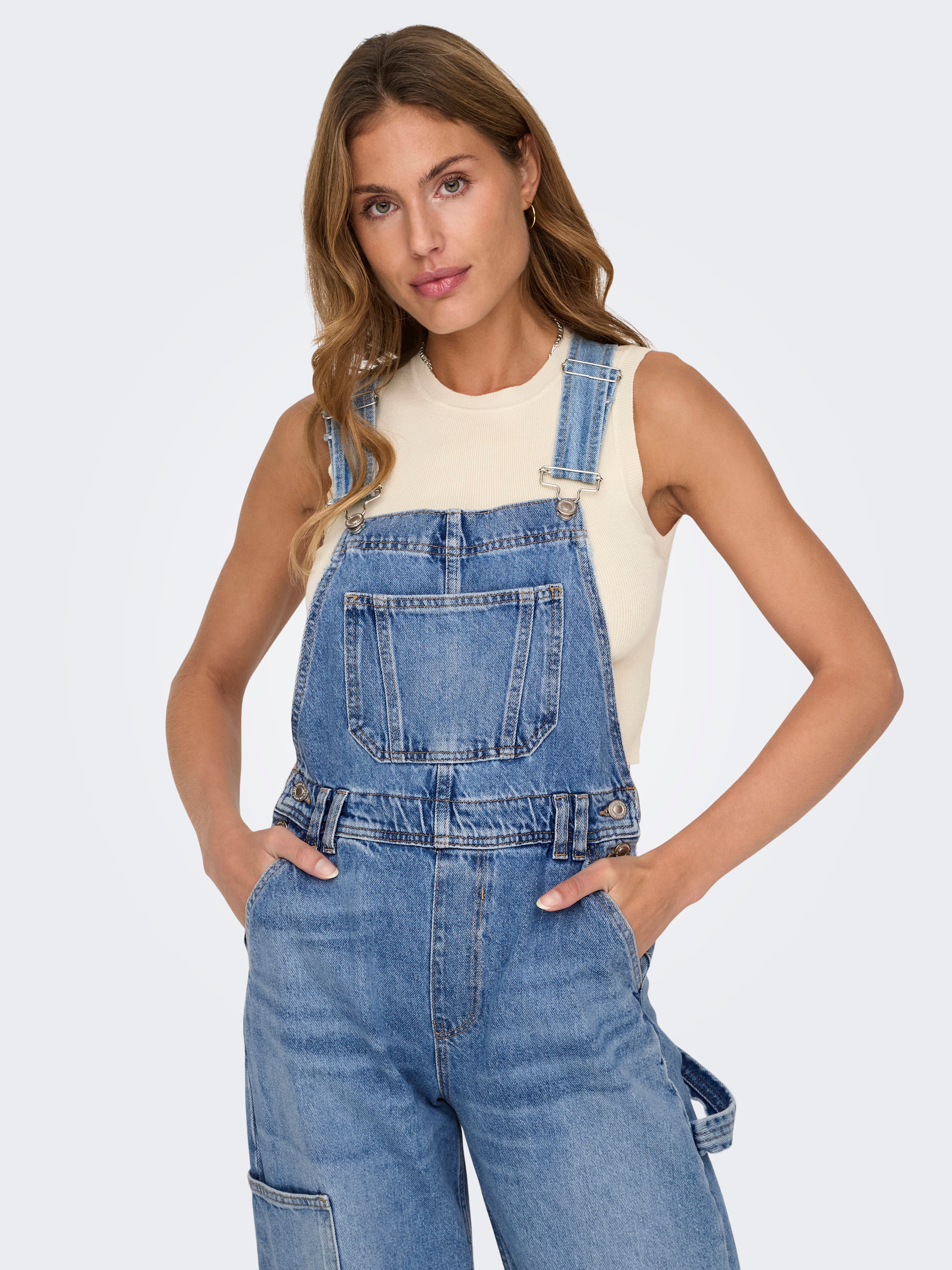 ONLBJORK Weiter Beinschnitt Jumpsuit Medium Blue Denim