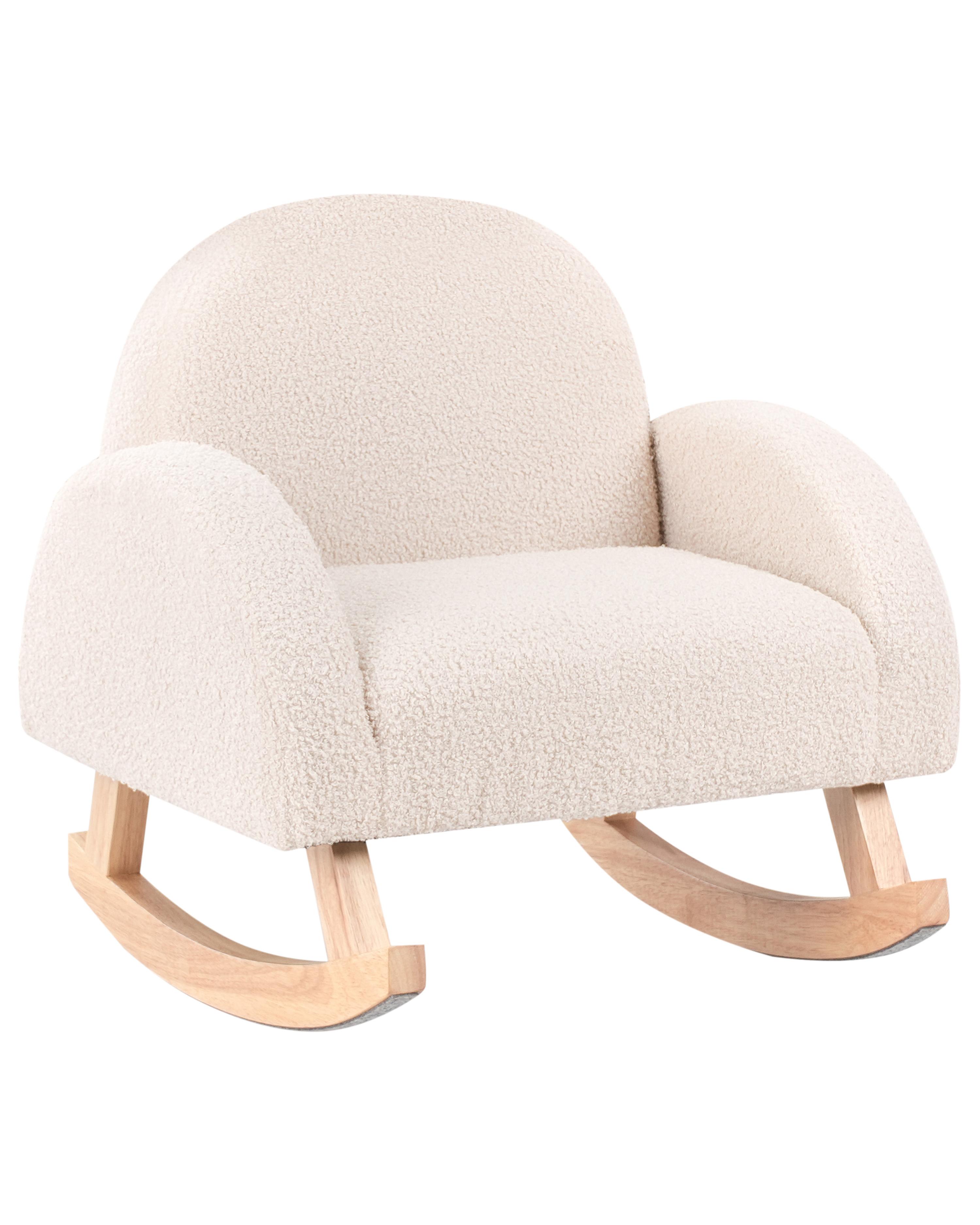 Kinderschommelstoel HUG Bouclé Lichtbeige