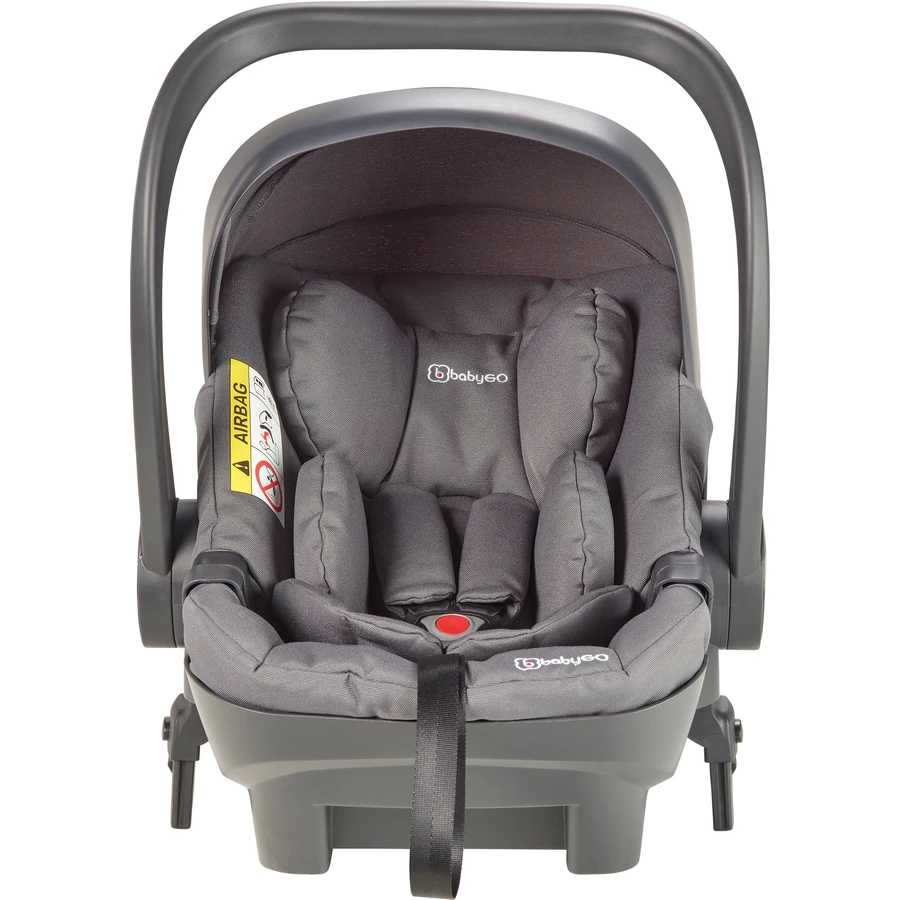 babyGO Geschwisterwagen Duo Mega Set Grey