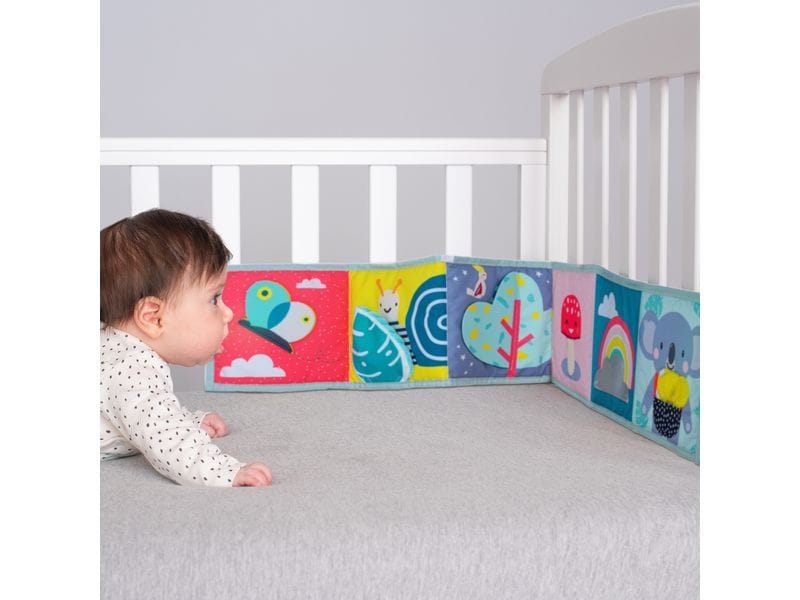 TAF-TOYS Spielbuch Koala 0M Doppelseitiges, weiches Babybuch mit wunderschönen Illustrationen