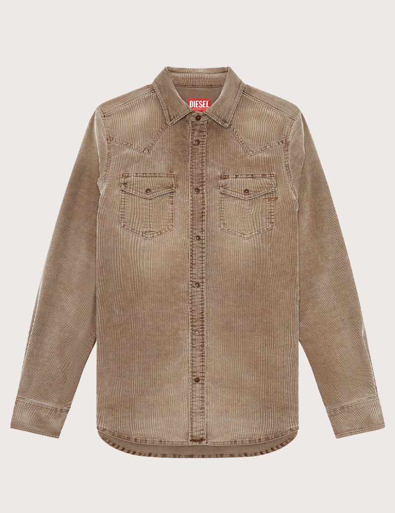 DIESEL CHEMISE HOMME D-VEGA CAFÉ