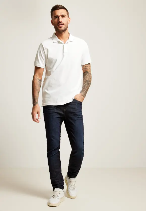Regular Fit Jeans - dark blue rinsed wash