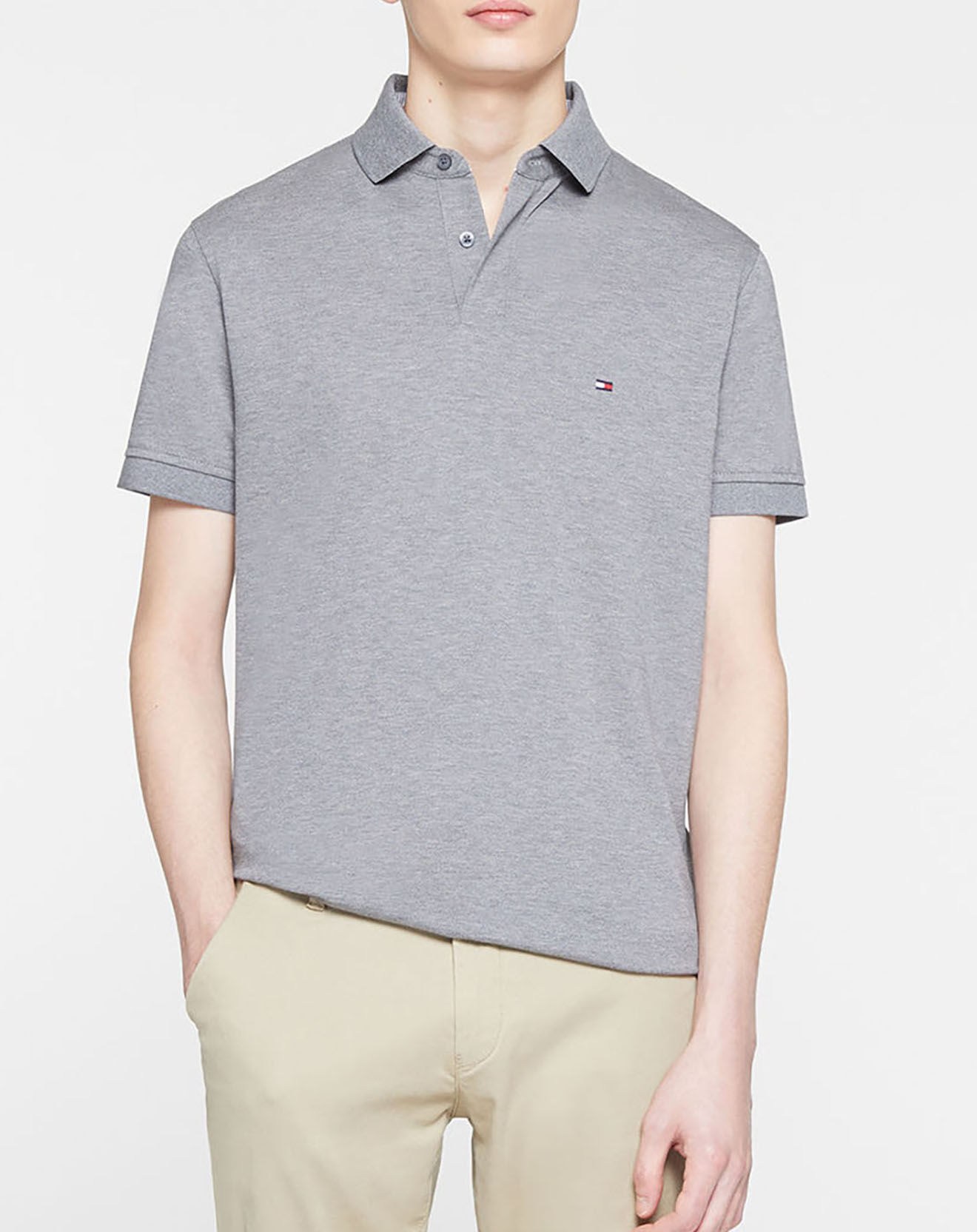 Tommy Hilfiger Polo regular fit 1985 gris foncé