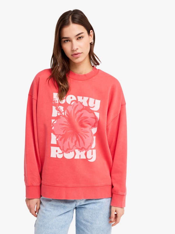 Lineup Terry Sweat Rouge Femme
