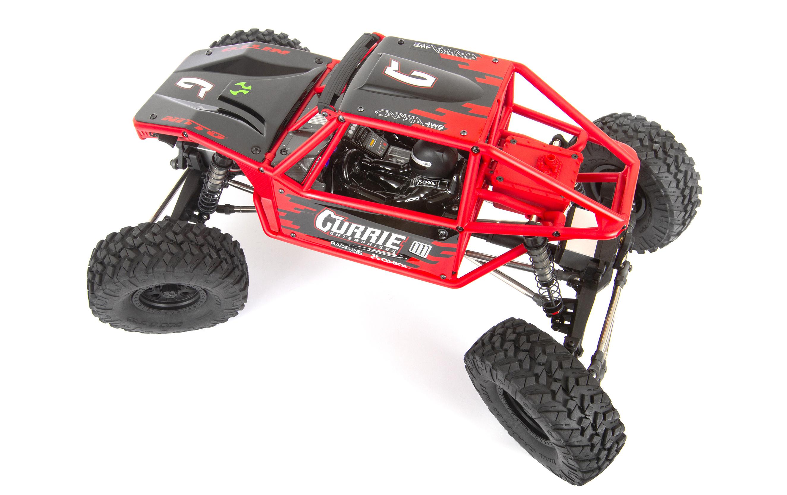 Rock Crawler Capra 4WS, Rot, 1:10, ARTR<br>Unlimited Trail Buggy mit Allrad Lenkung