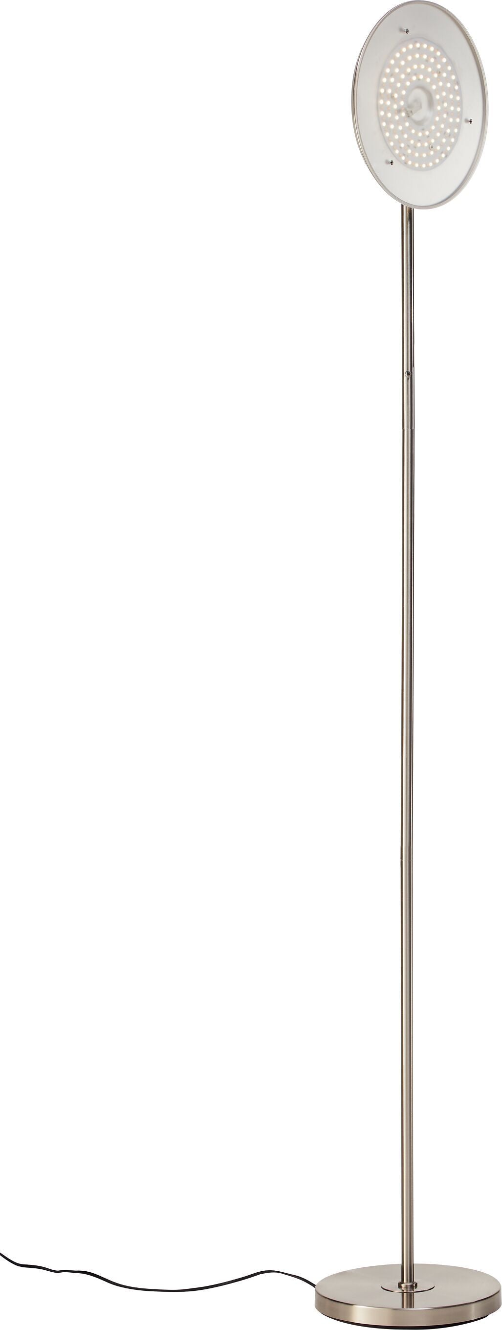 MIRANDA Stehleuchte - Silberfarbig / B: 30.0 cm x T: 28.0 cm x H: 180.0 cm