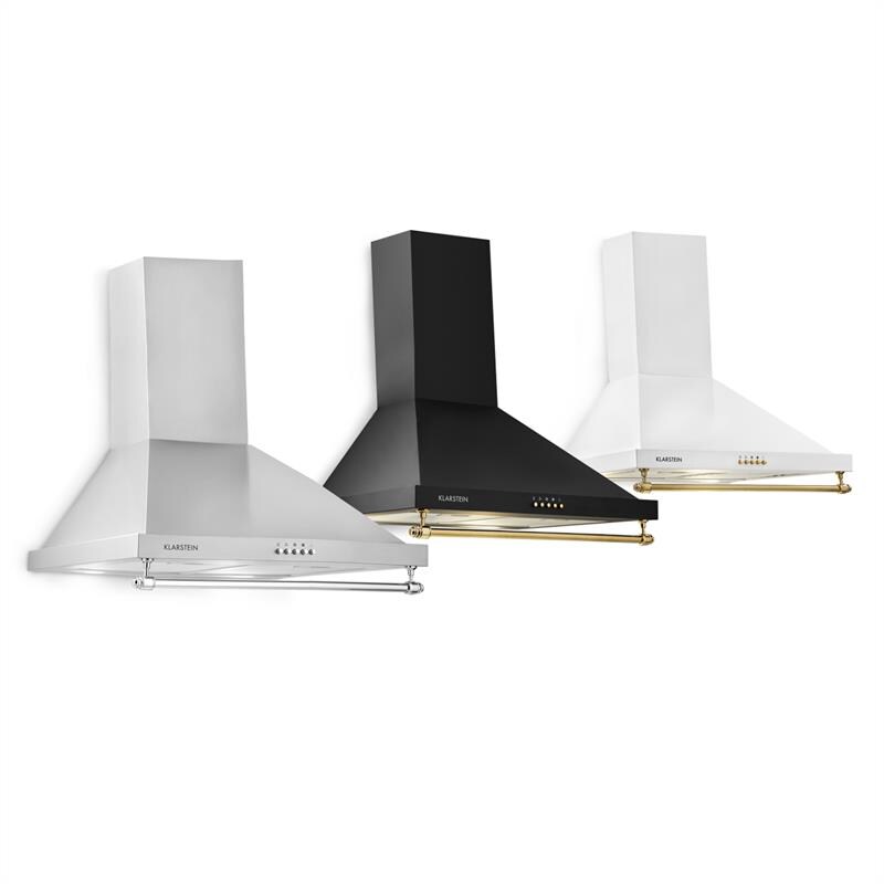 Montblanc 60 Dunstabzugshaube 610m³/h 165W 2x1,5W LED Reling Silbergrau