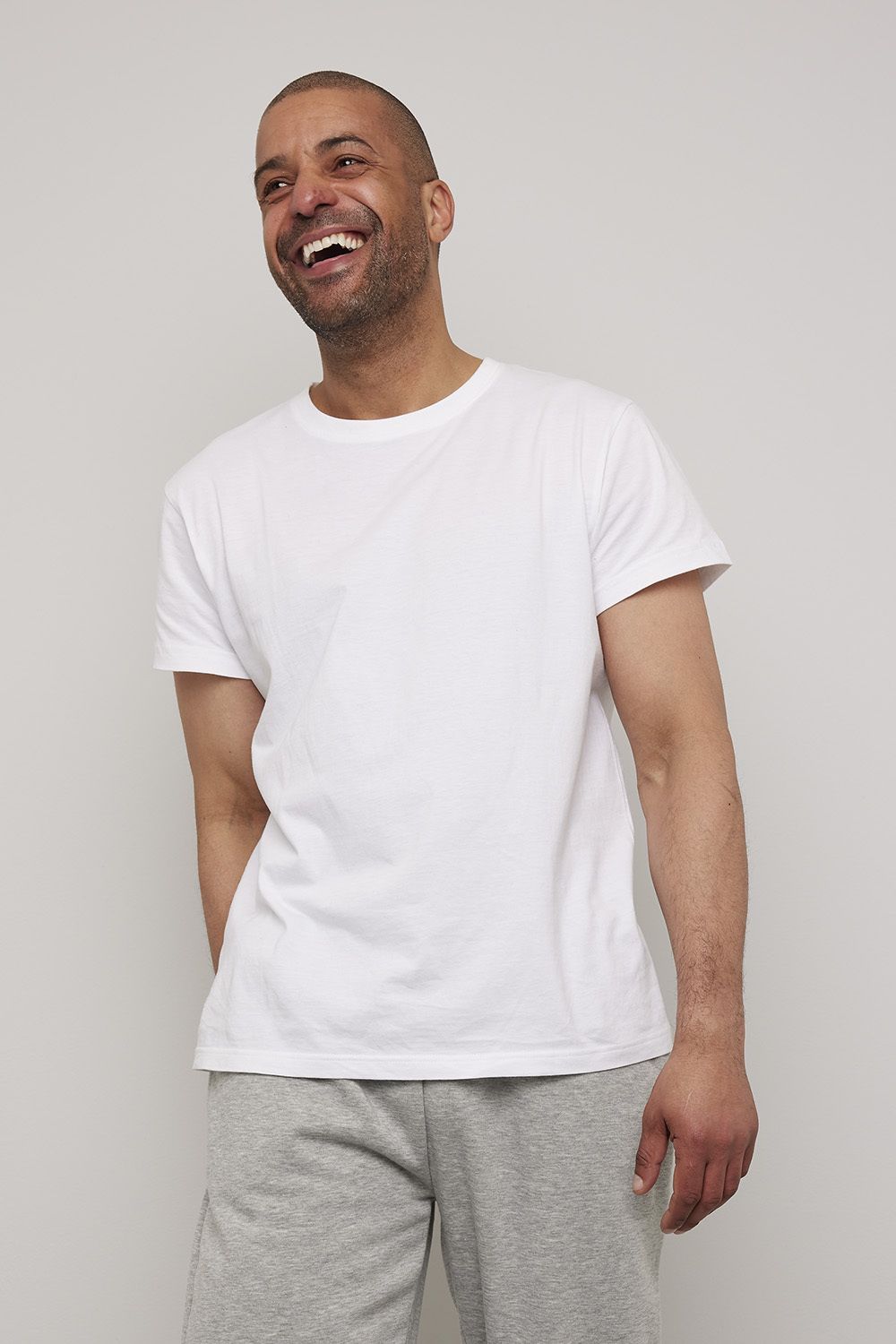 David Casual T-shirt 2 pk rund hals
