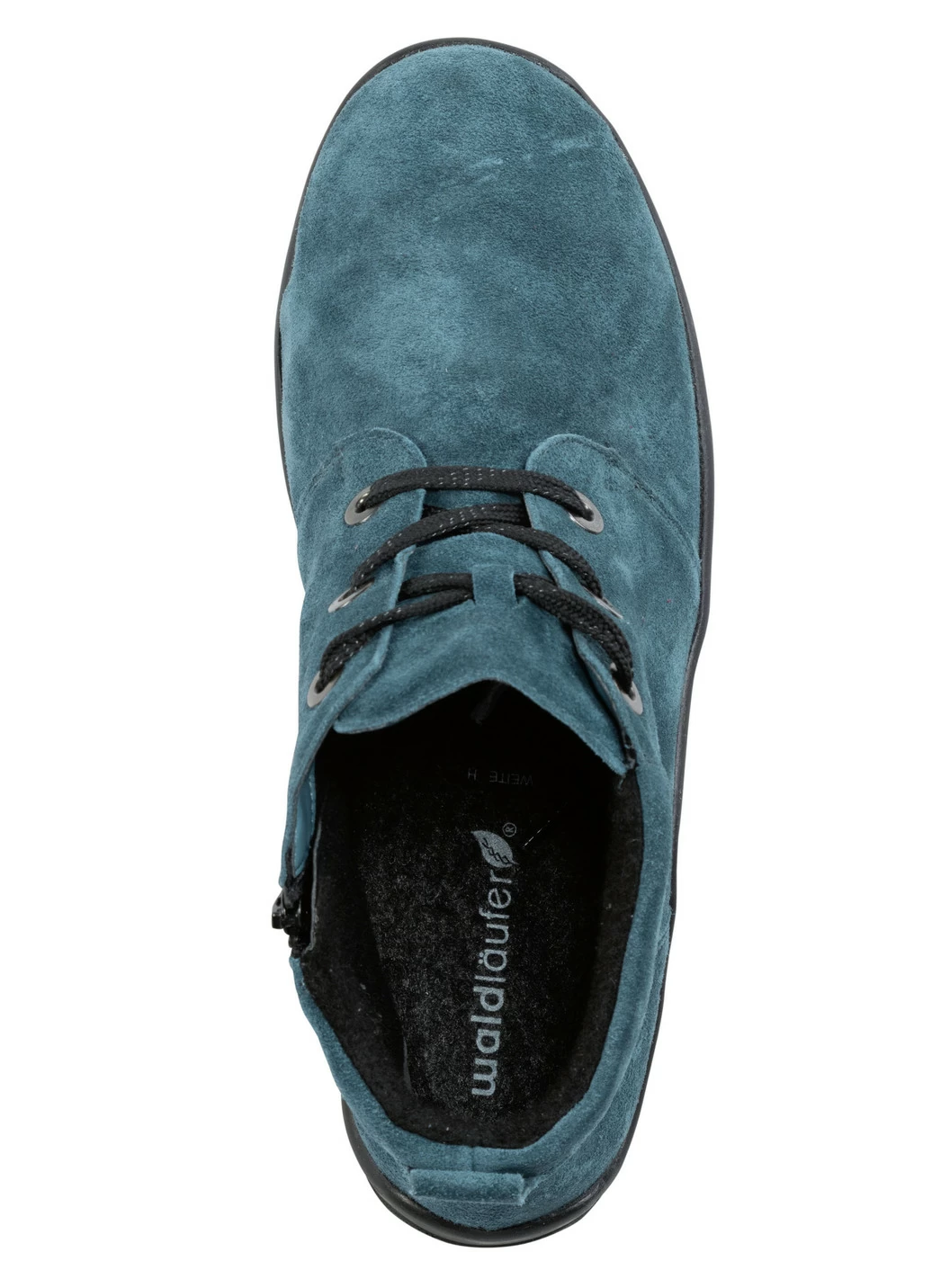 Waldläufer Schnür-Bootie aus weichem Veloursleder