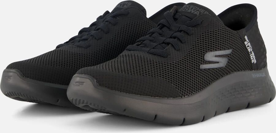 Skechers Slip-ins Go Walk Flex Hands Up Heren Instappers Zwart
