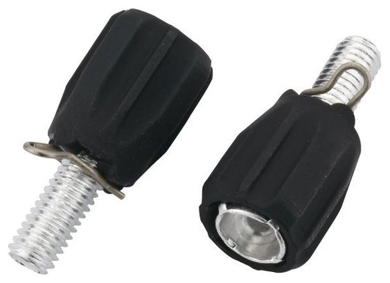 Ajusteurs Jagwire Index adjusting Barrel M5-Rubber-Coated Black 2pcs
