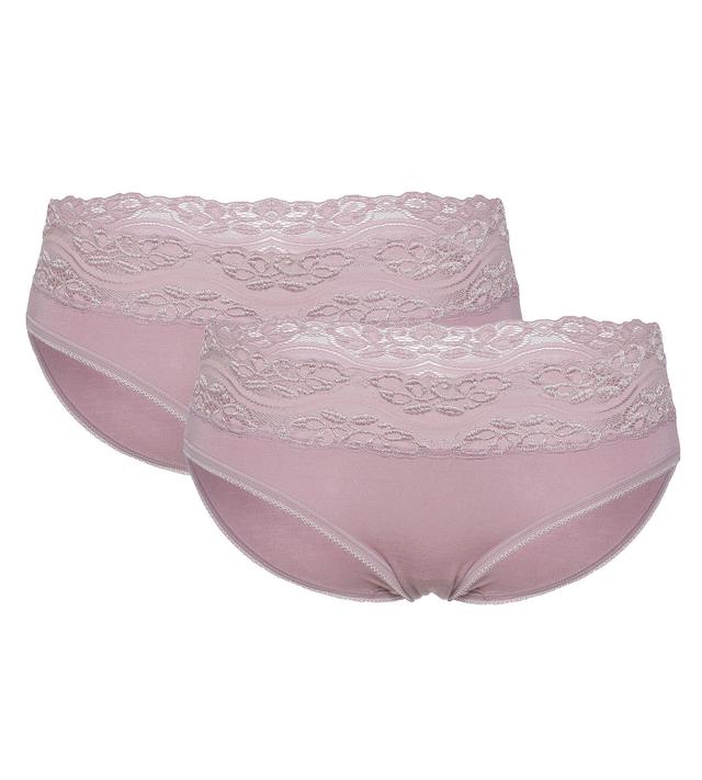 Slip 2er Pack mit Spitzenbund