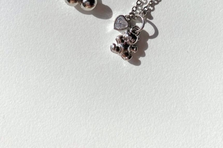 Gemsha - Kersen / Beer Strass Hanger Legering Ketting