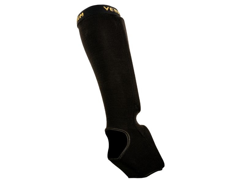 Venum Kontact Shin Guards Gold/Schwarz, L Schienbeinschoner