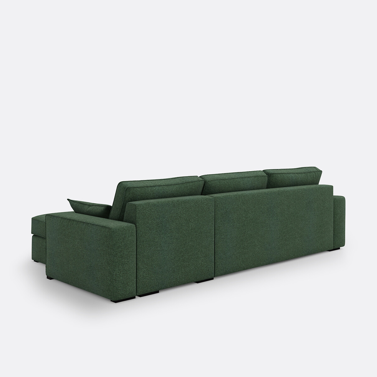 LA REDOUTE INTERIEURS<br>Sofá-cama de canto em tecido texturizado, Bultex, Cécilia