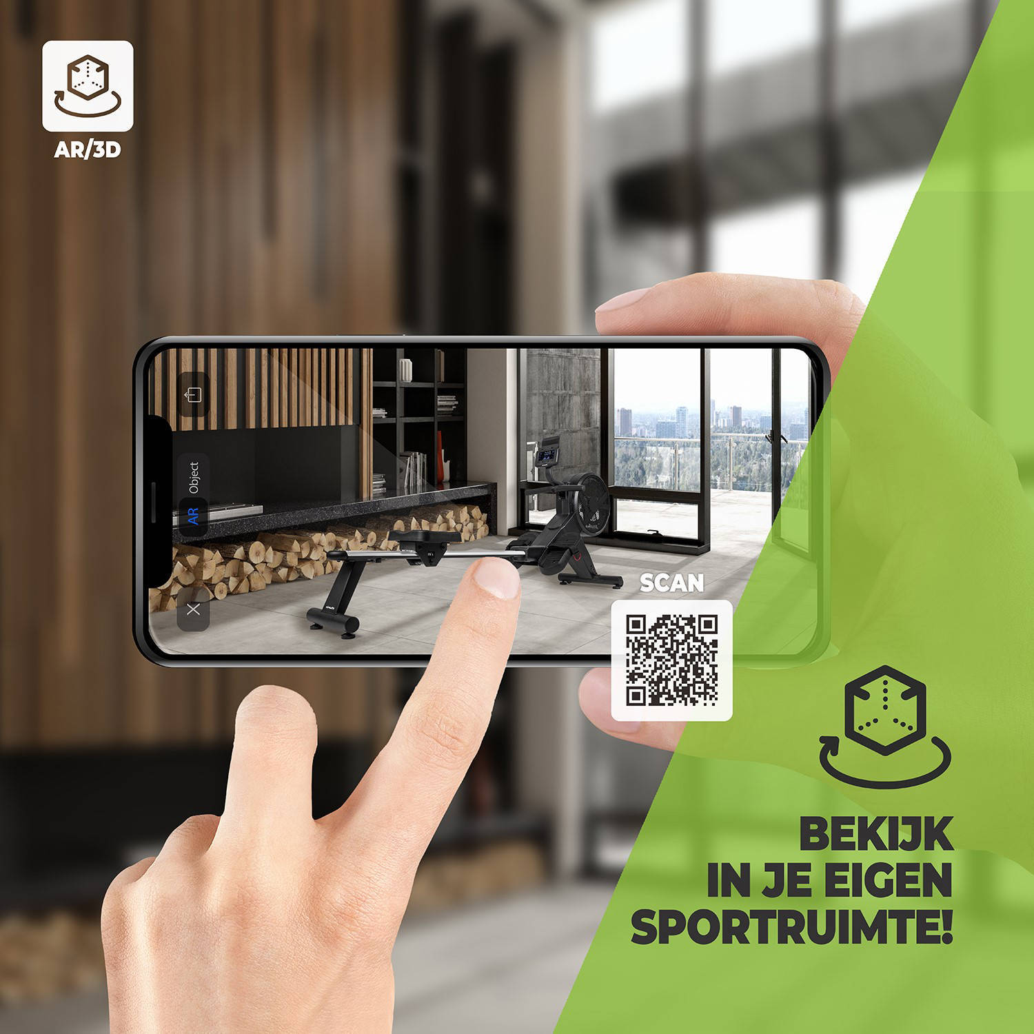 Virtufit Elite Air Magnetic Roeitrainer