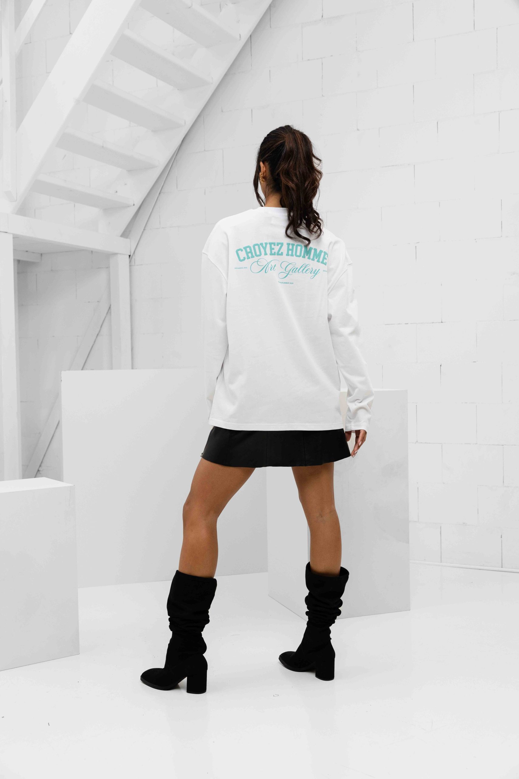 Croyez Art Gallery Longsleeve Dames Wit