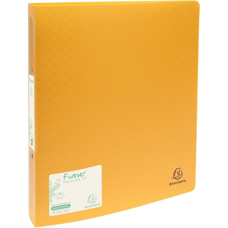 Classeur 2 anneaux plastifié Exacompta Forever A4 maxi - Dos 3 cm couleurs assorties