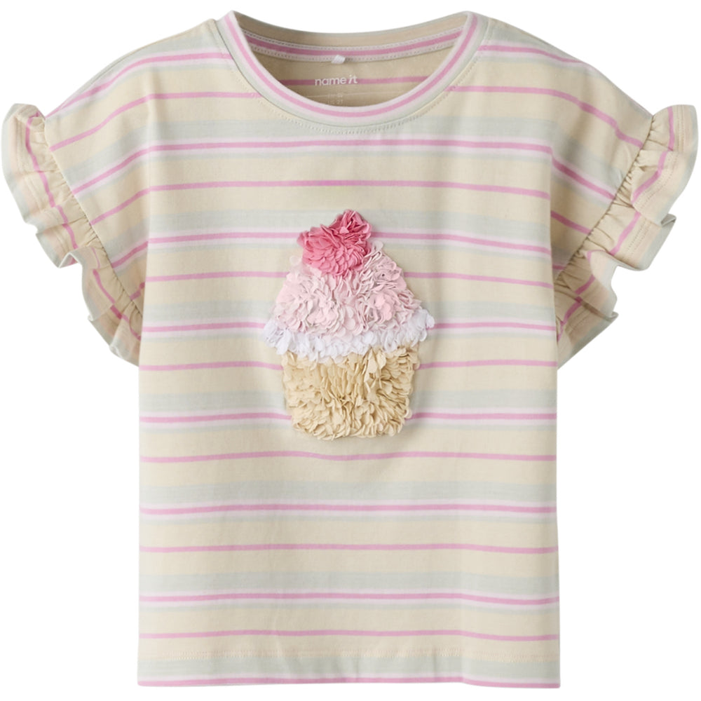 Køb Name It Almond Milk Nmfjotrum Ss Nreg Top Box