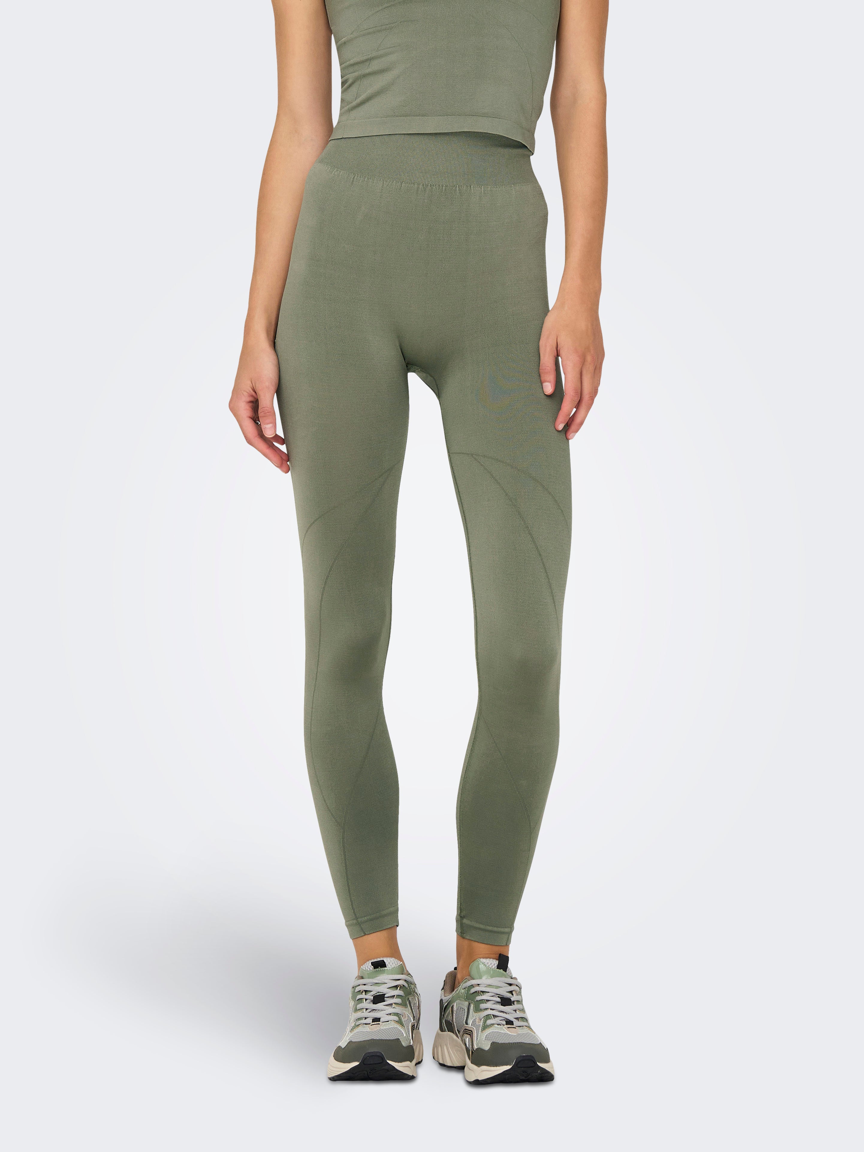 ONPSALLI Hohe Taille Enger Schnitt Sportleggings Dusty Olive