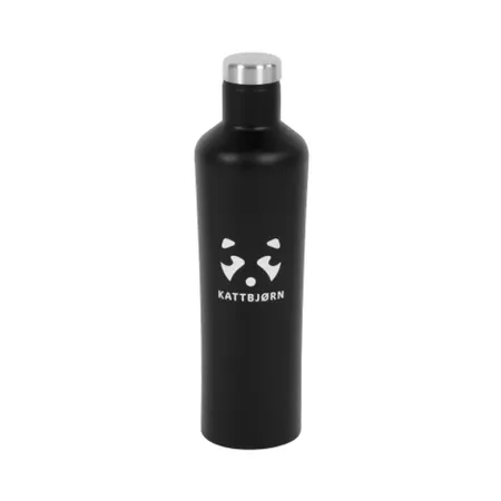 Kattbjörn Edelstahl Trinkflasche schwarz, 500 ml