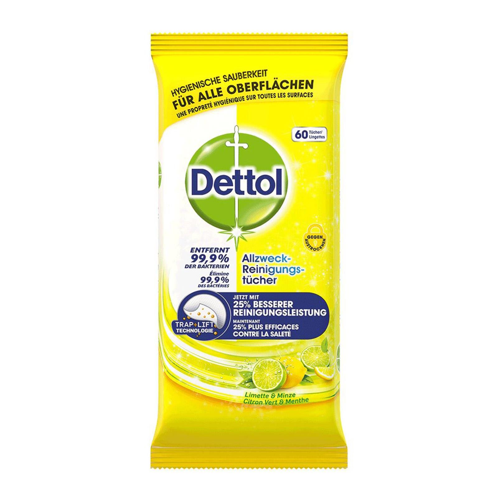 Dettol Reinigungstücher Limette & Minze