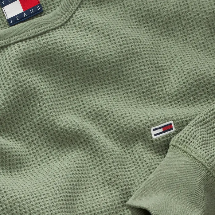 Tommy Hilfiger Slim Waffle Longsleeve Shirt Heren