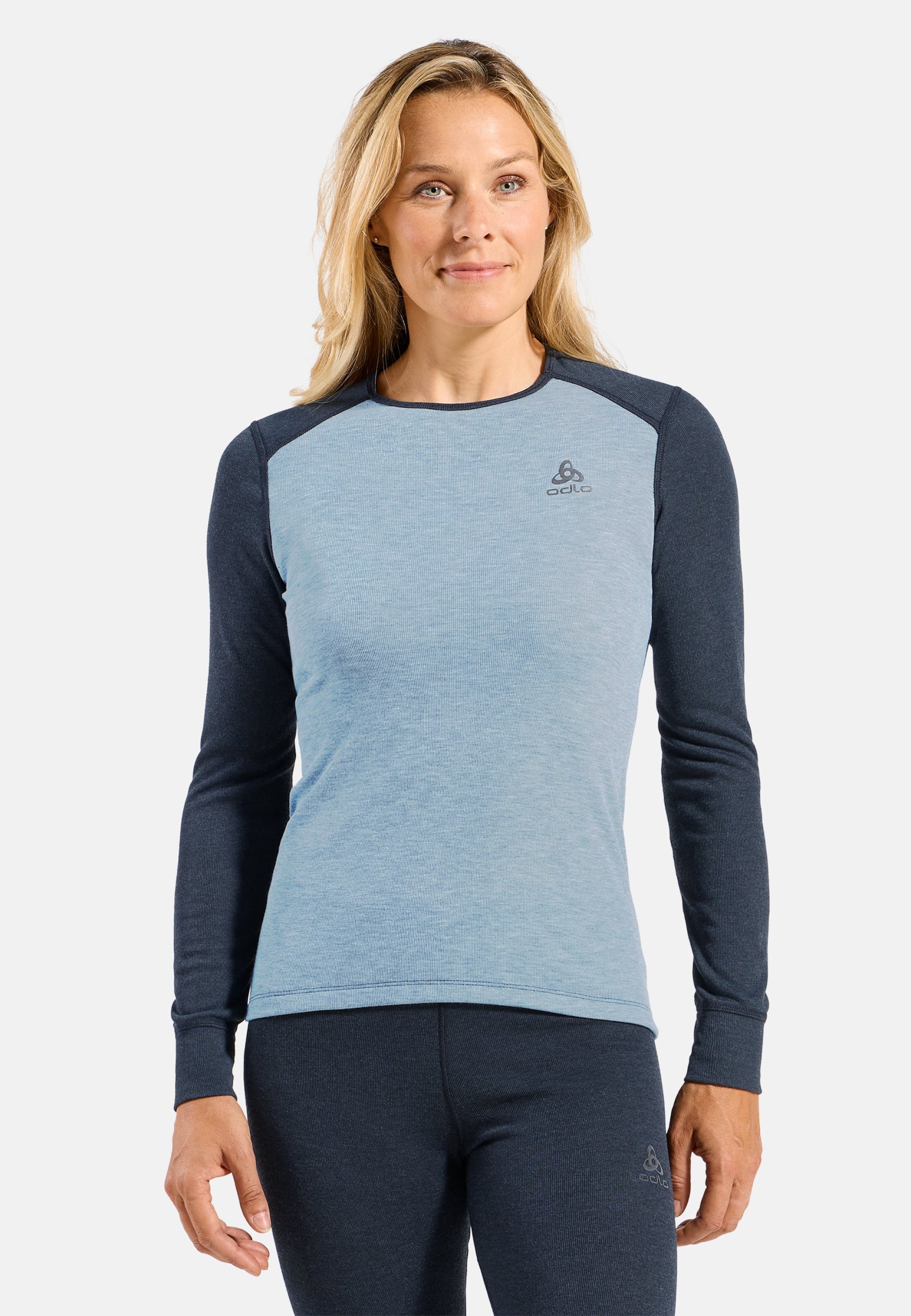 Active Warm Base layer Set in dark sapphire - provincial blue