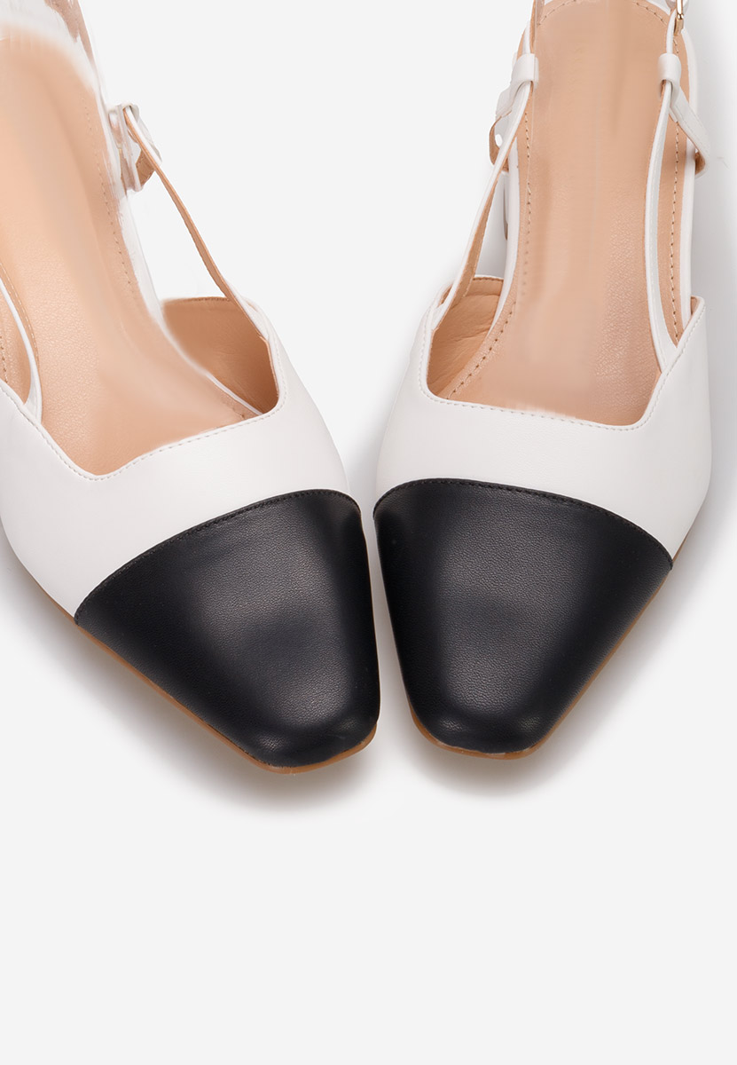 Chaussures slingback blancs Nathrea