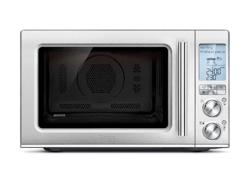 Sage Mikrowelle Combi Wave 3 in 1 Silber Mikrowelle mit Heissluft Frittieren Funktion und Umluftofen Funktion