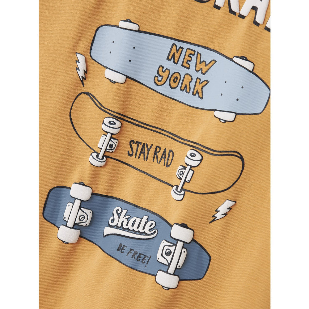Køb Name It Gold Earth Skateboards Nmmvux Ss Top