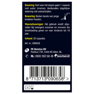 Lucovitaal Melatonine CBD 5 Mg Capsules 30CP