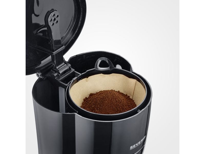 Severin Filterkaffeemaschine KA4320 Schwarz Kaffeemaschine mit Glaskanne