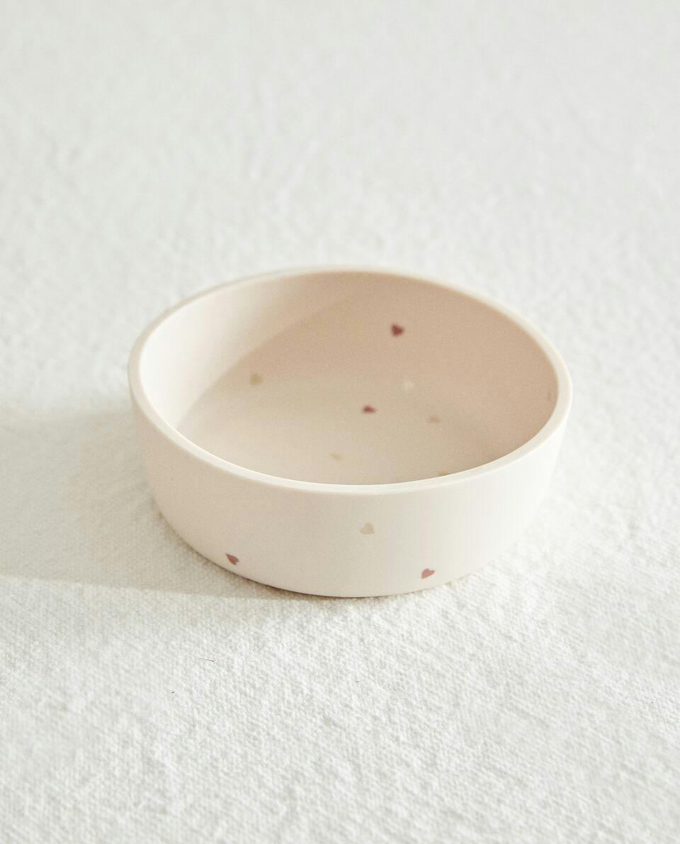 TIGELA DE SILICONE EM FORMATO DE CORAÇÃO