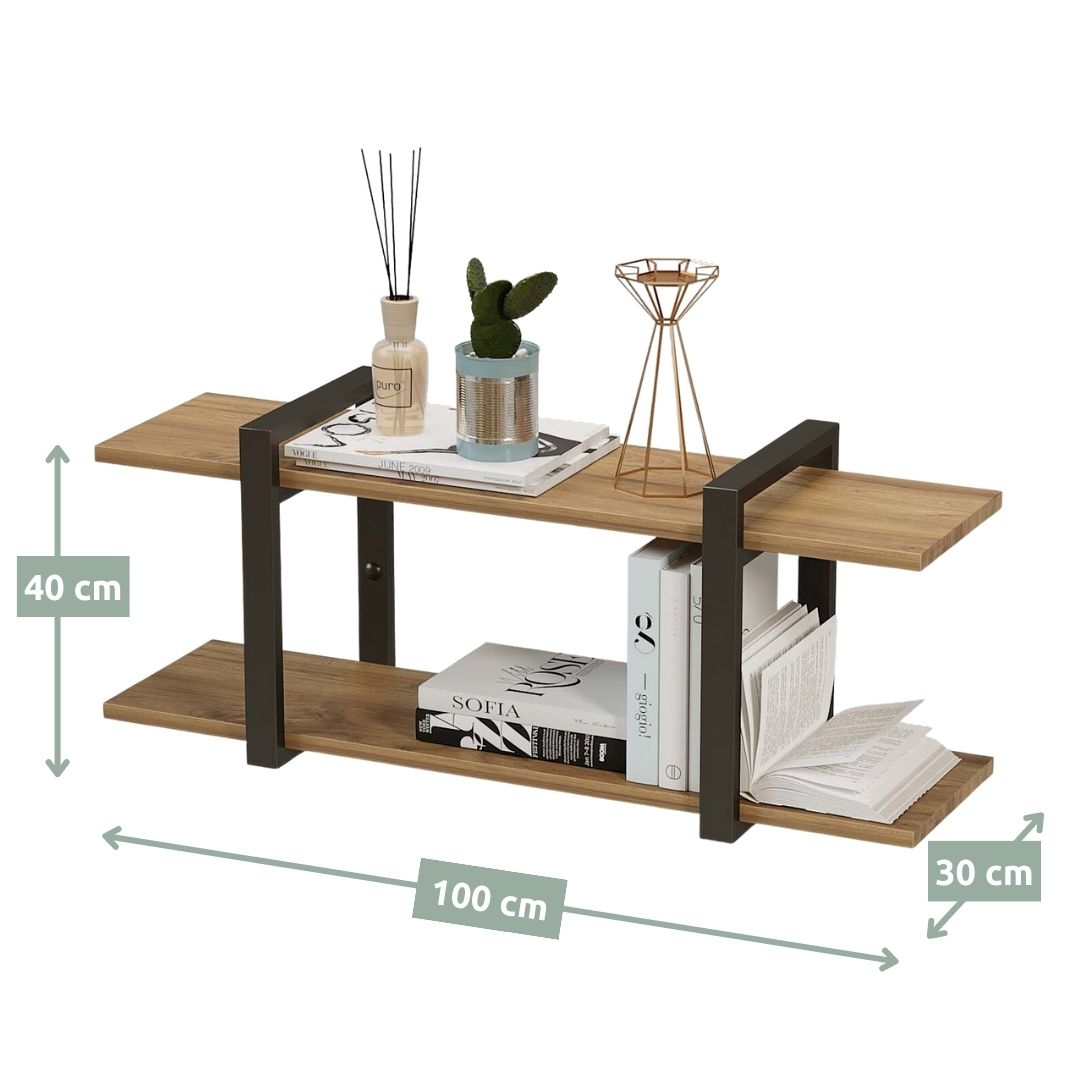 holz4home® Regal aus Eiche I Wandmontage | Natur