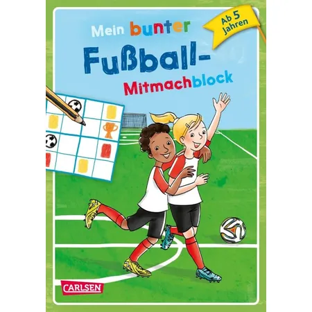 Carlsen Verlag Mein bunter Fußball-Mitmachblock