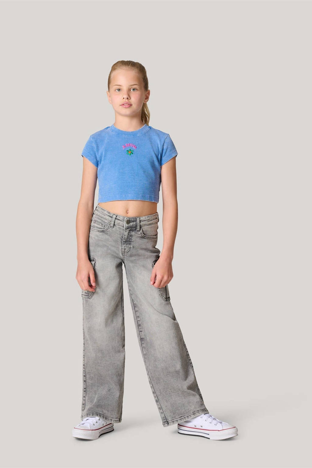 Shoeby T-shirt met printopdruk blauw