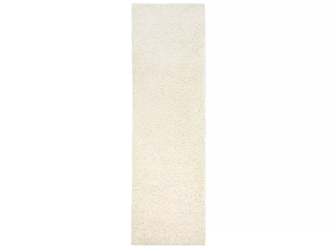 Tapis, le tapis de couloir SOFFI shaggy 5cm crème - pour la cuisine, 60x200 cm