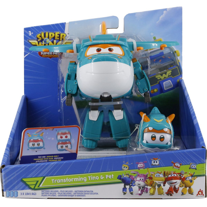 Super Wings - Tino mit Pet Spielset