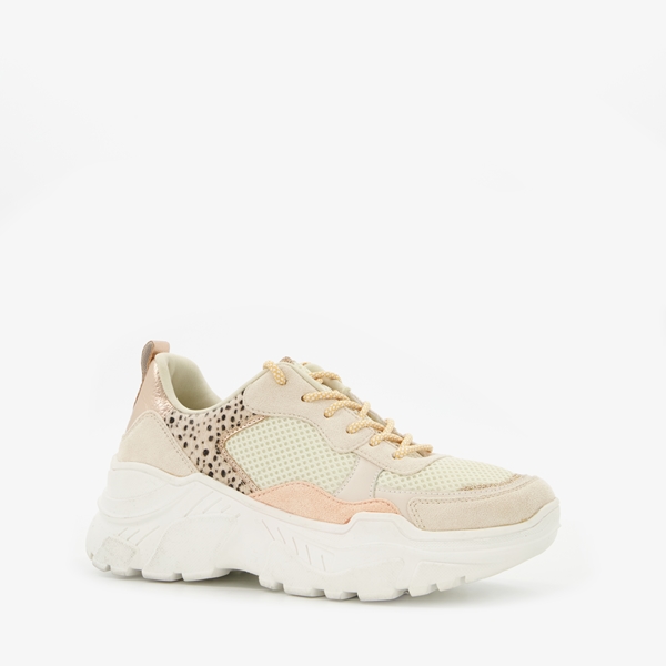 Blue Box dames dad sneakers met dierenprint