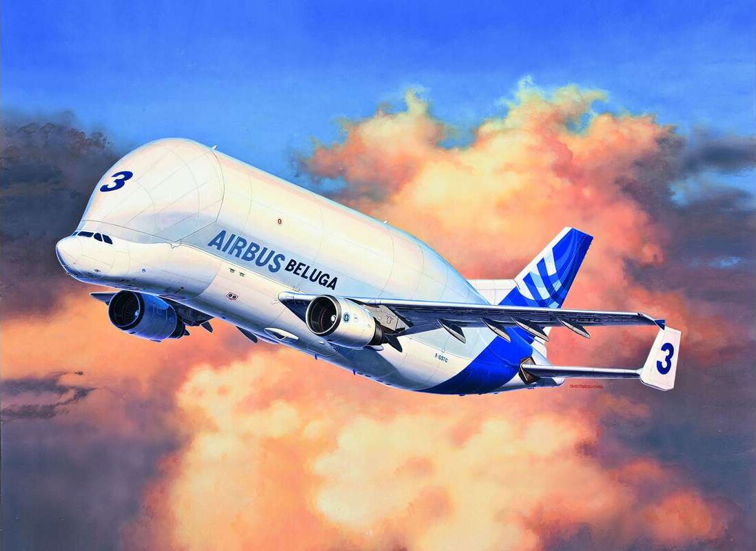 Revell - Airbus Beluga Fly Byggesæt - 1:144 - Level 4 - 03817