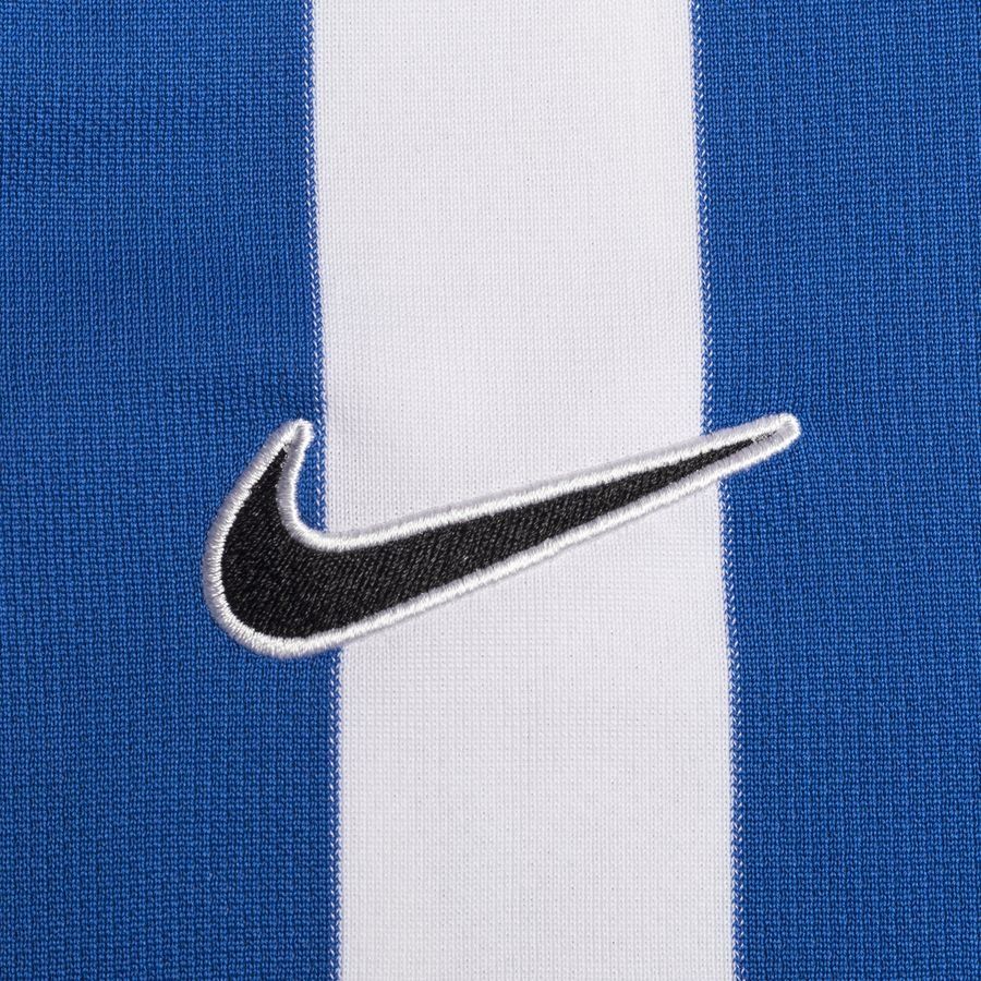 Nike Maillot Dri-FIT Striped Division IV - Blanc/Bleu/Noir Manches Longues Enfant