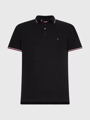 Polo de algodão orgânico com corte slim