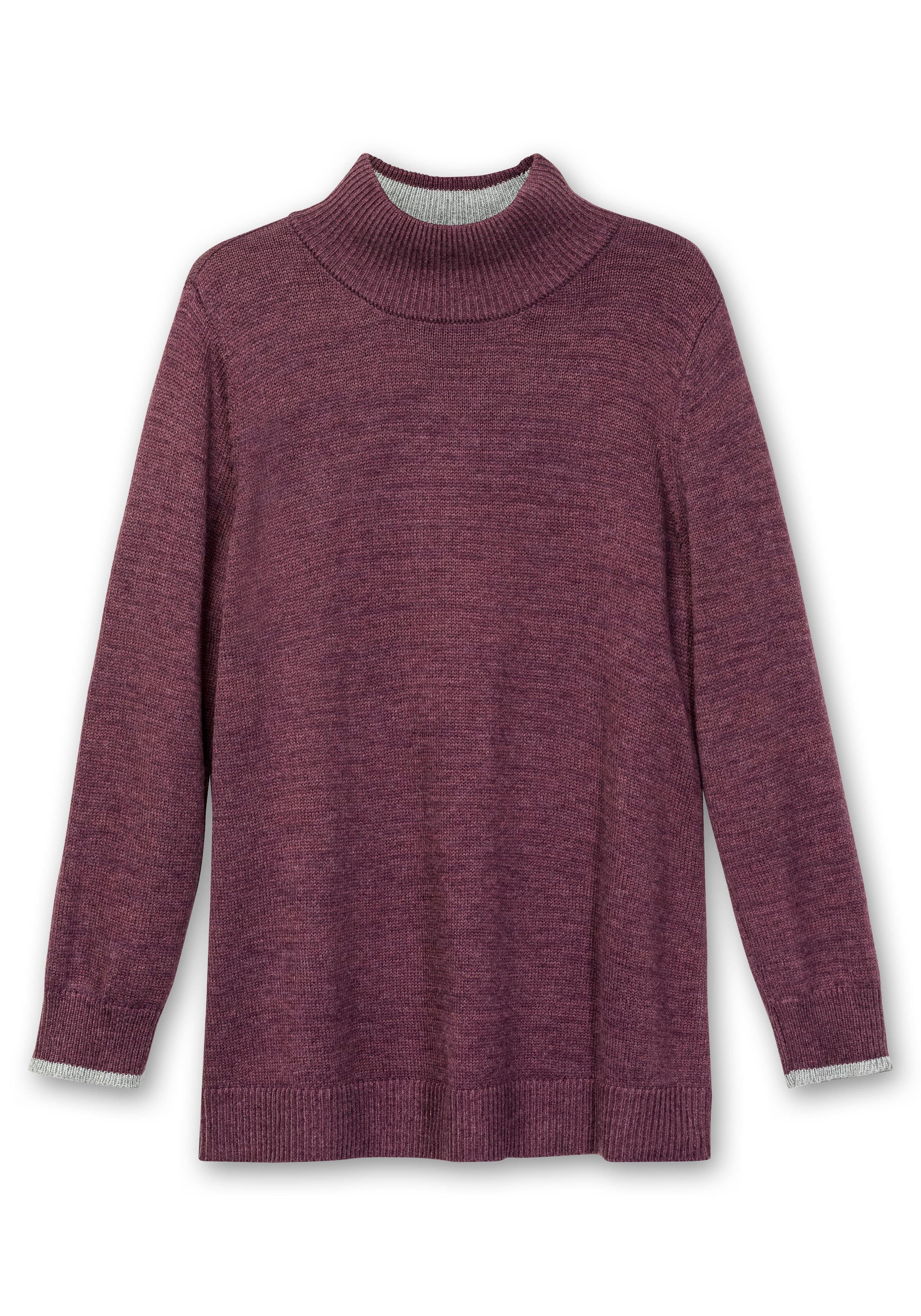 Pullover mit Stehkragen und Kaschmiranteil