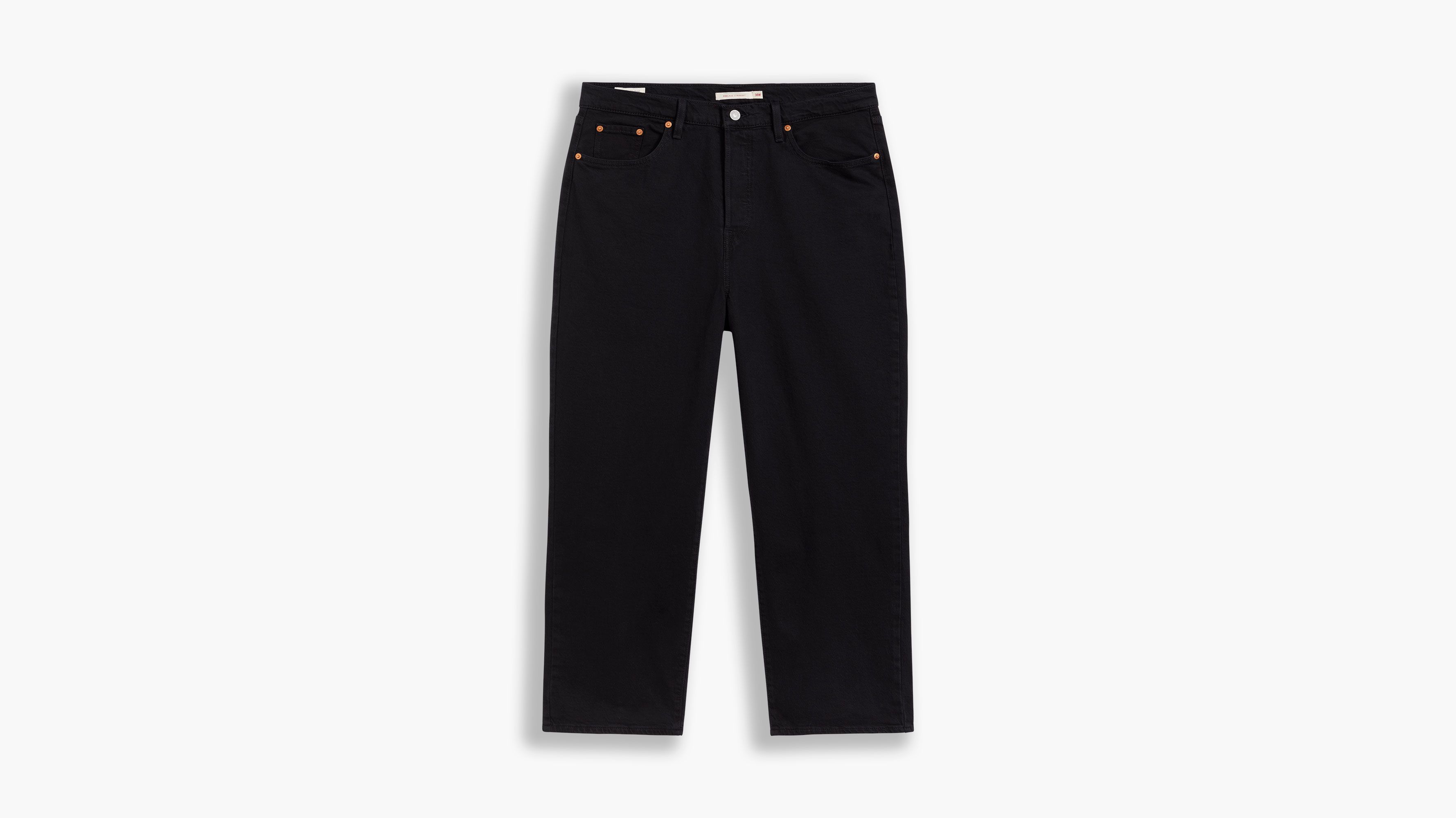 Jean droit Ribcage Ankle (Plus) - Black Sprout - Noir