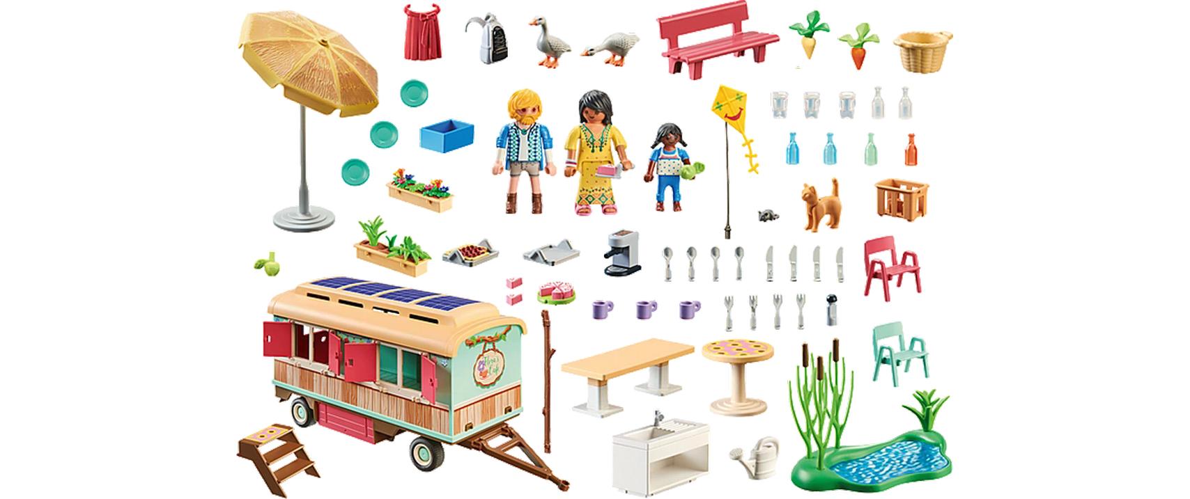 Country Gemütliches Bauwagencafé 71441Farbenfrohes Spielset für kleine Abenteurer
