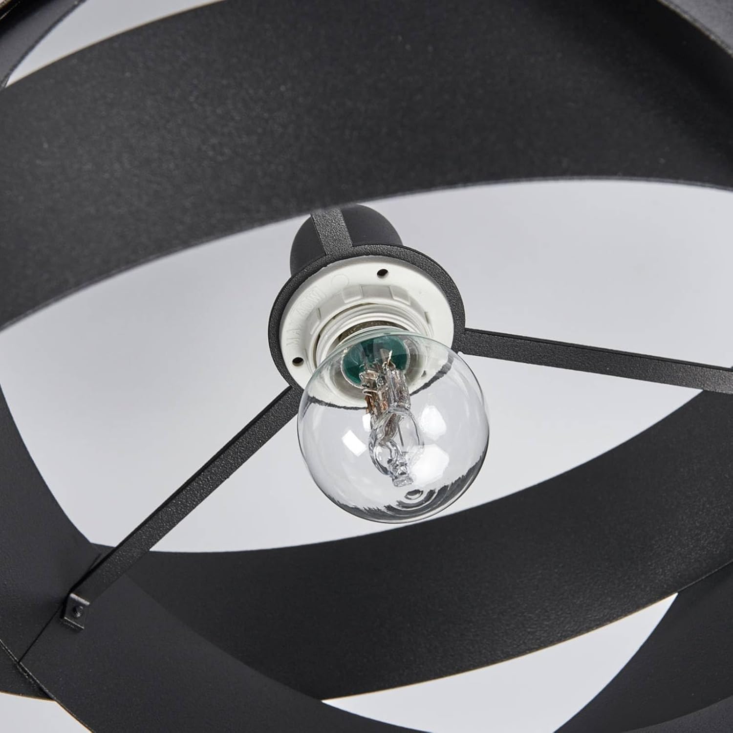 Euluna Deckenlampe Tornado (Modern) in Schwarz aus Metall (3 flammig, E14) - Deckenleuchte Lampe Wohnzimmerleuchte
