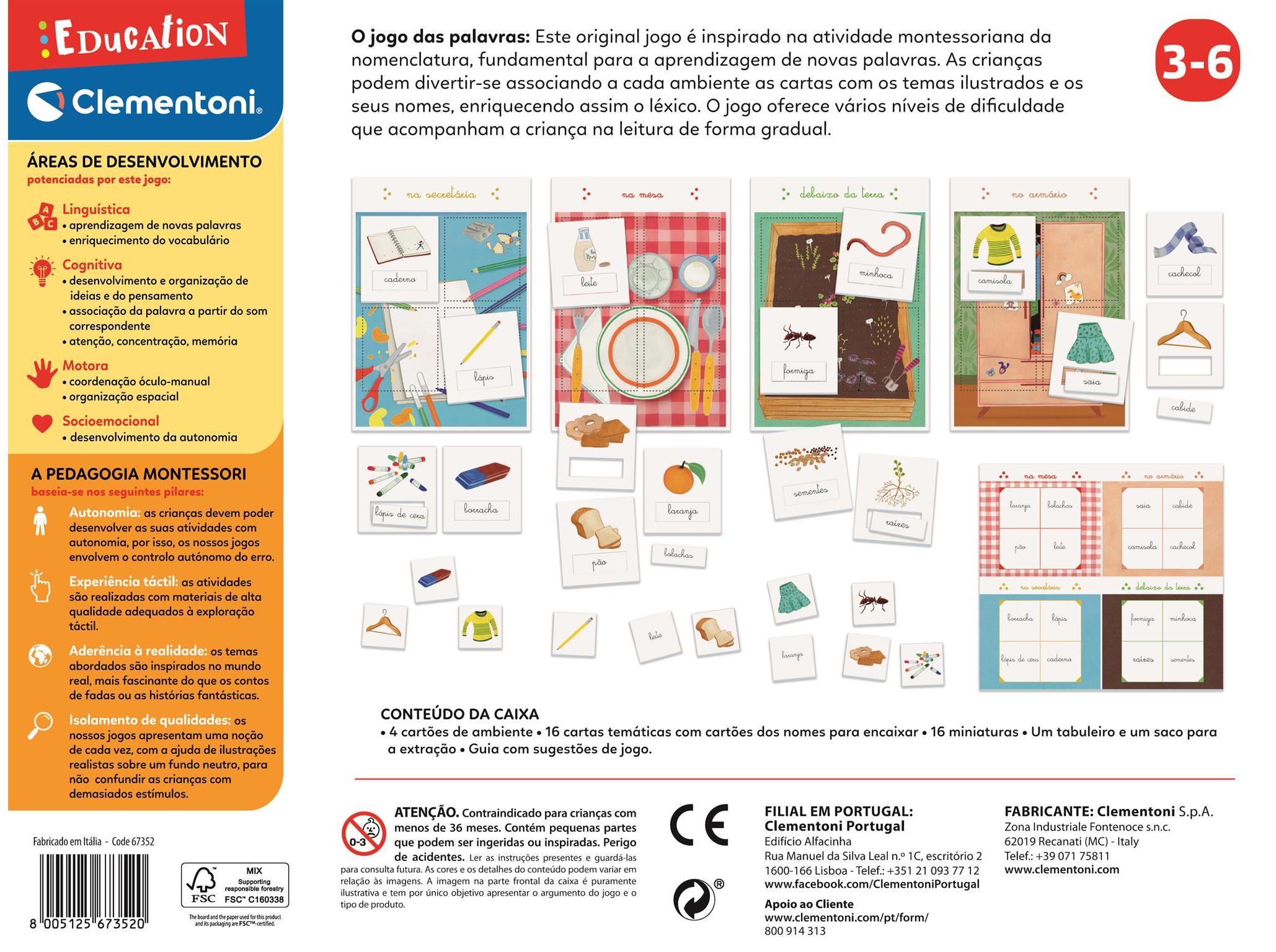 MONTESSORI CLEMENTONI O JOGO DAS PALAVRAS