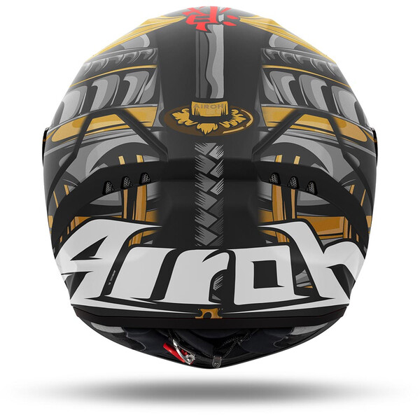 Airoh - Casque Connor Samurai Gris / Rouge / Or / Blanc / Mat