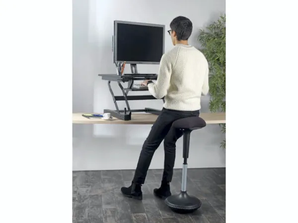 Kontorstol Unilux MOOVE sort - ergonomisk ståstol